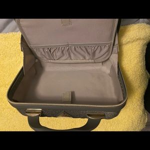 Hard shell travel makeup case